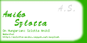 aniko szlotta business card
